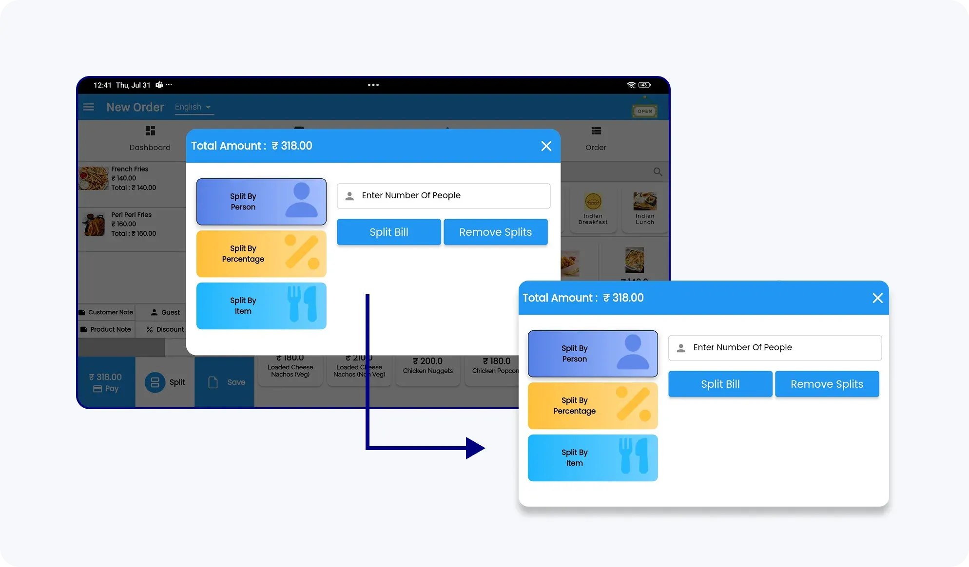 POS-Easy Bill Splitting
