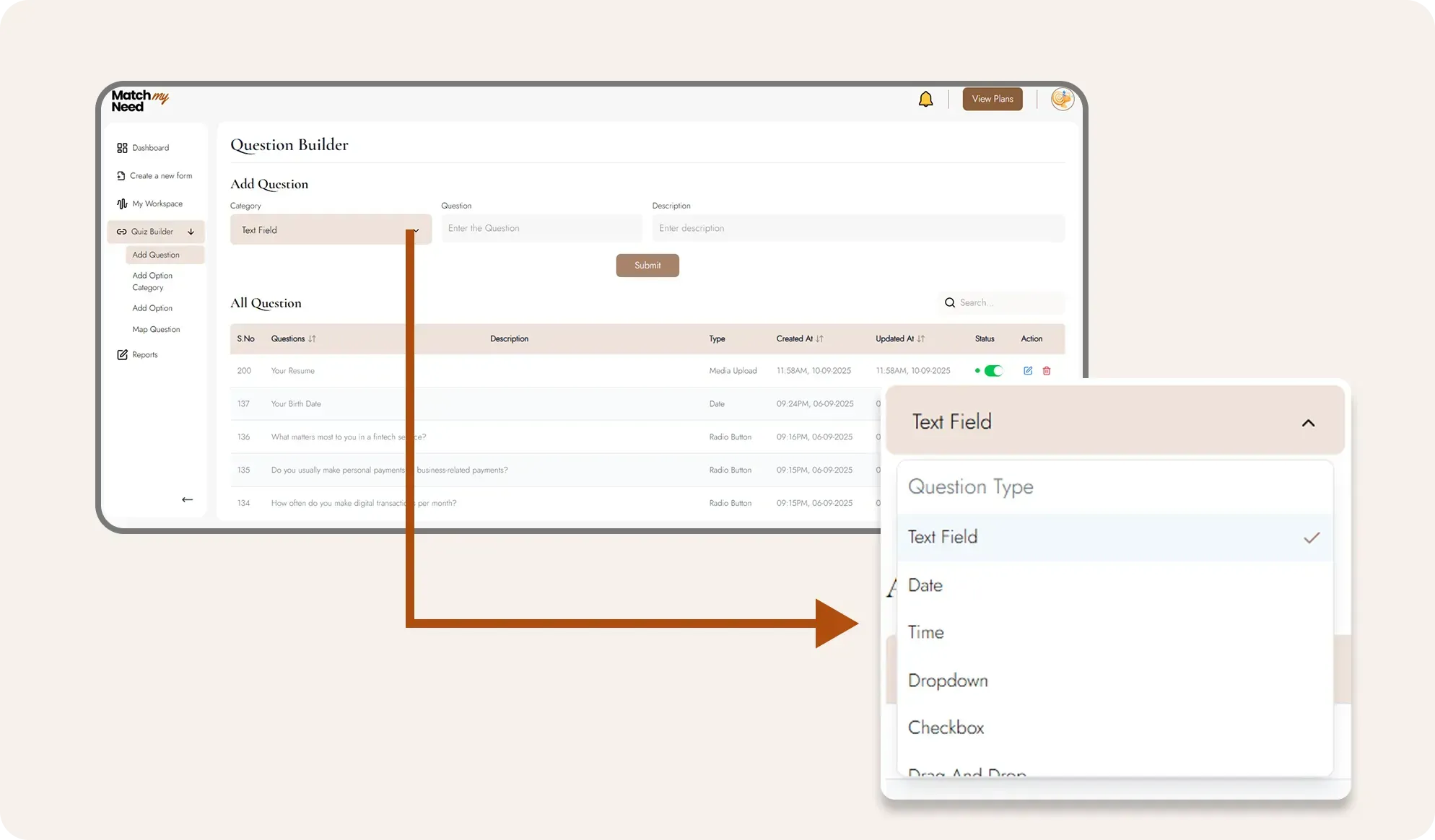 Flexibility to Ask Any Kind of Question